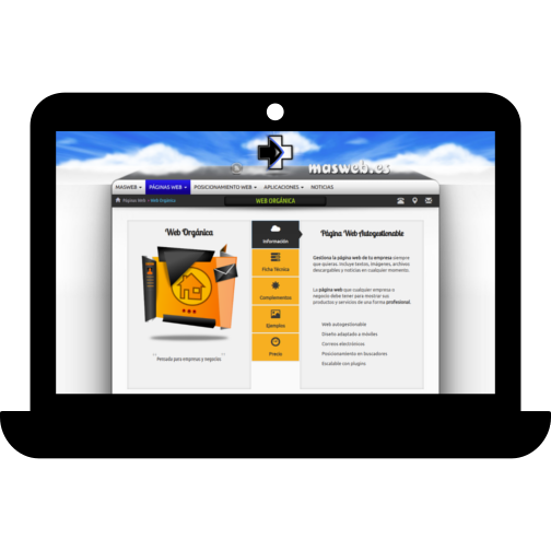 diseño web laptop