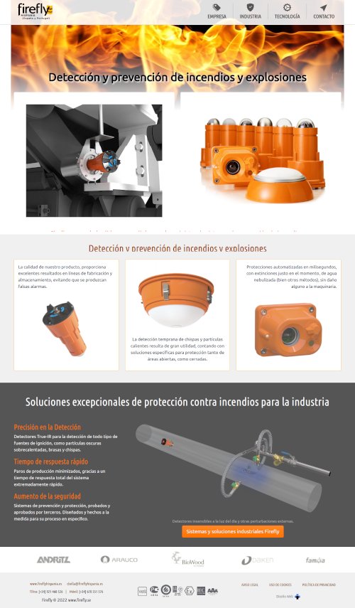 Sistemas de Prevención de Incendios para la industria,división Hispánica de la firma Europea Firefly TM